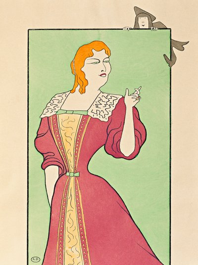 Marie-Louise Marsy (1866-1942) színésznő Elmira szerepében a Tartuffe-ben alkotó: Leonetto Cappiello