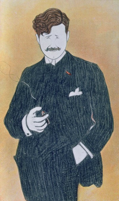 Georges Feydeau (1862-1921) karikatúrája alkotó: Leonetto Cappiello