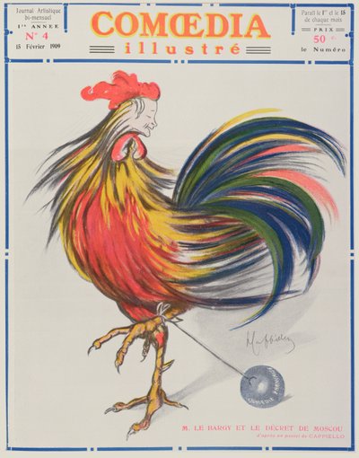 A Comoedia Illustre borítója, 1909. február 15 alkotó: Leonetto Cappiello