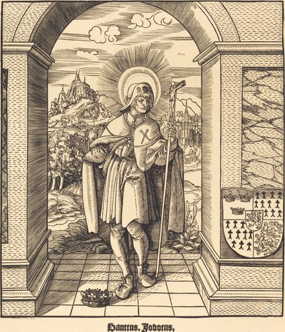 Szent Jodocus alkotó: Leonhard Beck