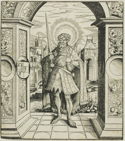 Szent Rolandus, a Habsburg-házzal összekötő szentektől alkotó: Leonhard Beck