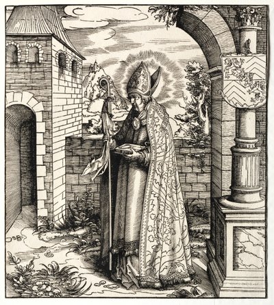 A Habsburg-házzal kapcsolatos szentek: Általános beszámoló az ősökről... alkotó: Leonhard Beck