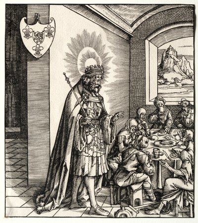 A Habsburg-házzal kapcsolatos szentek: Általános beszámoló az ősökről... alkotó: Leonhard Beck