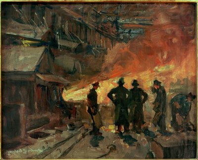 A Thomaswerkben (Gutehoffnungshütte Oberhausen) alkotó: Leonhard Sandrock