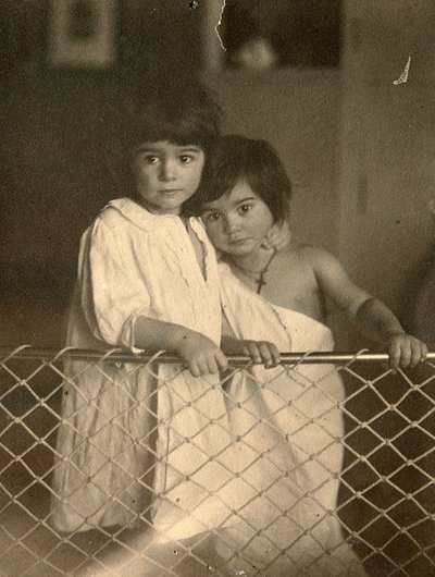 Két gyermek portréja, 19. század végén vagy 20. század elején. alkotó: Leonid Andreyev