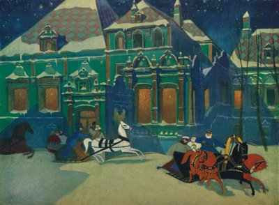 "Youssoupoff hercegek Boyard palotája Moszkvában", 1900, 1926 alkotó: Leonid Brailovsky