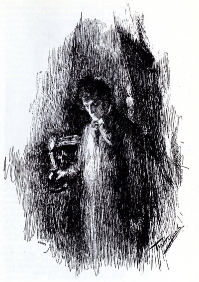 Illusztráció M. Lermontov Álarcos drámájához, 1891 alkotó: Leonid Osipovic Pasternak