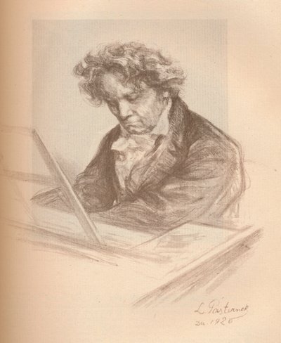 Beethoven portréja, 1920 alkotó: Leonid Osipovic Pasternak