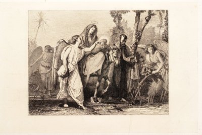Menekülés Egyiptomba alkotó: Leopold Flameng