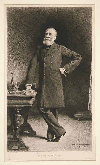 Pierre Puvis de Chavannes portréja alkotó: Leopold Flameng