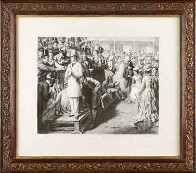 Az út a romokhoz: Ascot (rézkarc) alkotó: Leopold Flameng