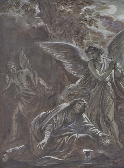 Krisztus az Olajfák hegyén alkotó: Leopold Kupelwieser