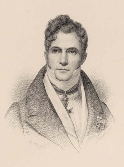 Gaspare Spontini karmester és zeneszerző portréja 1774-1851. alkotó: Leopold Massard