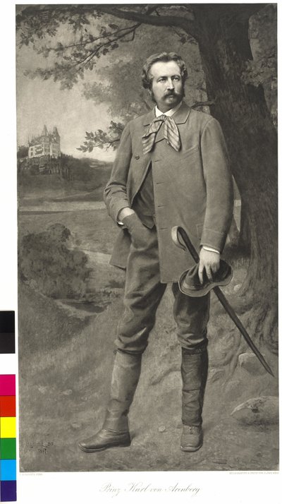 Károly herceg és Arenberg herceg alkotó: Leopold Stephan (after) Horovitz