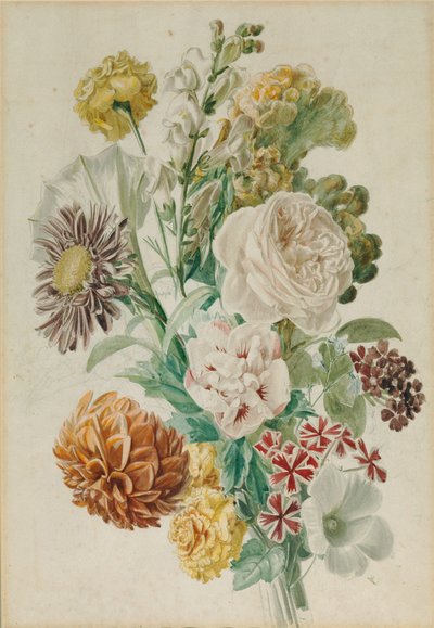 Csokor rózsával és daliával alkotó: Leopold von Stoll