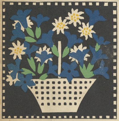 Virágkosár, 1907. alkotó: Leopoldine Kolbe