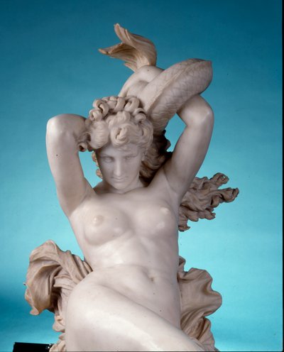 Galatea delfinlovaglás, 1880 körül (márvány) (416888 részlet) alkotó: Leopoldo Ansiglione