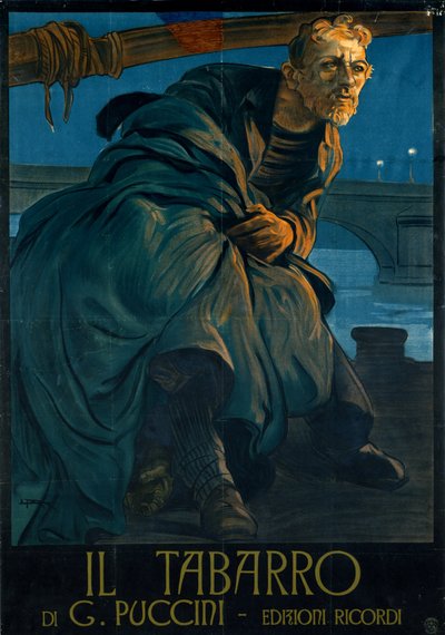 Az Opera Il Tabarro, Giacomo Puccini alkotó: Leopoldo Metlicovitz