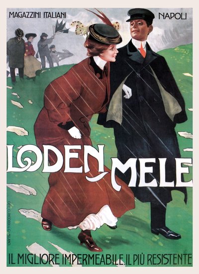 Mele esőruhák alkotó: Leopoldo Metlicovitz