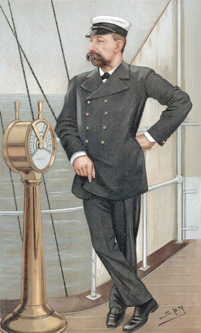 I. Albert monacói herceg 1848-1922, amatőr oceanográfus, 1900 alkotó: Leslie Matthew Ward
