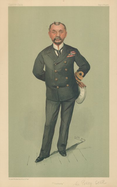 Percy Scott kapitány, Gunnery, 1903. szeptember 17., Vanity Fair rajzfilm alkotó: Leslie Matthew Ward
