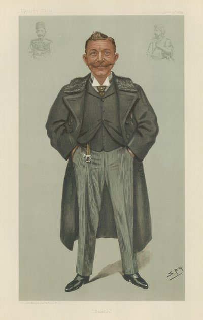 Sir Rudolf Carl von Slatin ezredes alkotó: Leslie Matthew Ward