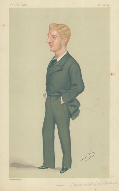 Lord Ramsay parancsnok, Liverpool, 1880. február 28., Vanity Fair karikatúra alkotó: Leslie Matthew Ward
