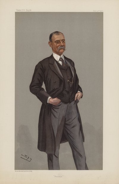 Frederick Treves, Freddie, 1900. július 19., Vanity Fair rajzfilm (chromolitho) alkotó: Leslie Matthew Ward