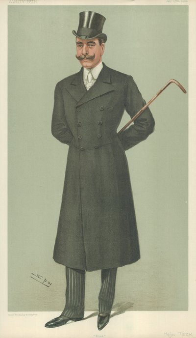 HSH The Duke of Teck, Frank, 1902. július 17., Vanity Fair rajzfilm alkotó: Leslie Matthew Ward