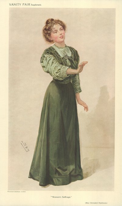 Christabel Pankhurst kisasszony alkotó: Leslie Matthew Ward