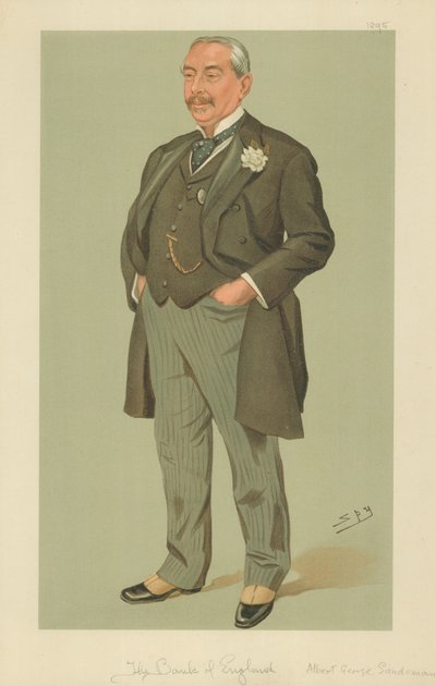 Albert George Sandeman, The Bank of England, 1895. szeptember 12., Vanity Fair rajzfilm alkotó: Leslie Matthew Ward
