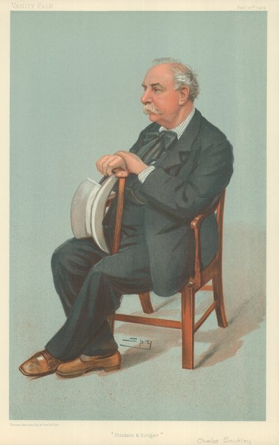 Charles Santley úr, diák és énekes, 1902. február 27., Vanity Fair rajzfilm alkotó: Leslie Matthew Ward