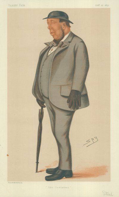 Henry Steel, a Leviatán, 1877. október 27., Vanity Fair rajzfilm alkotó: Leslie Matthew Ward