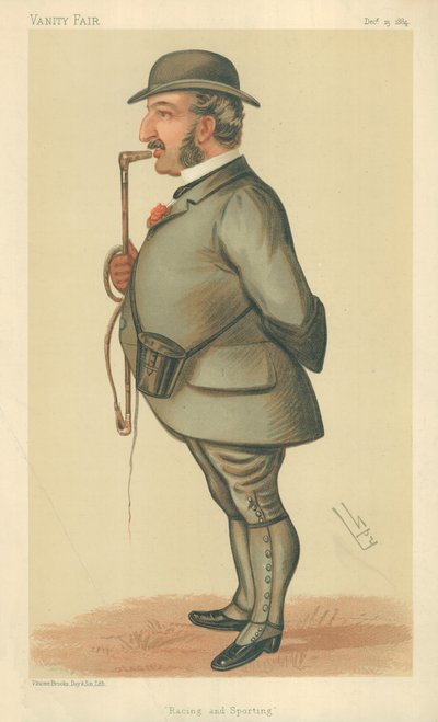 Mr Leopold de Rothschild, Verseny és sport, 1884. december 13., Vanity Fair rajzfilm alkotó: Leslie Matthew Ward