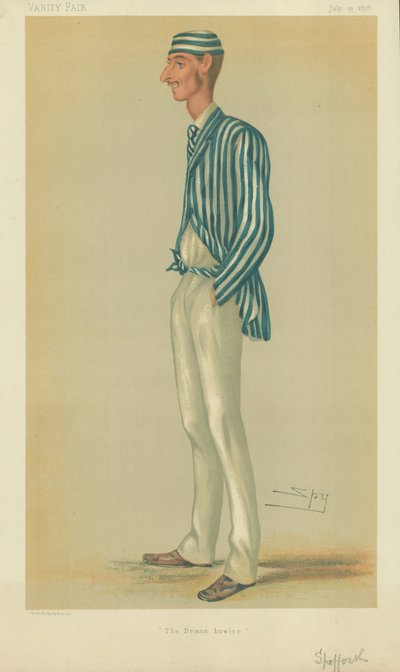 Mr Markham Spoforth, a démon tányér, 1878. július 13., Vanity Fair rajzfilm alkotó: Leslie Matthew Ward