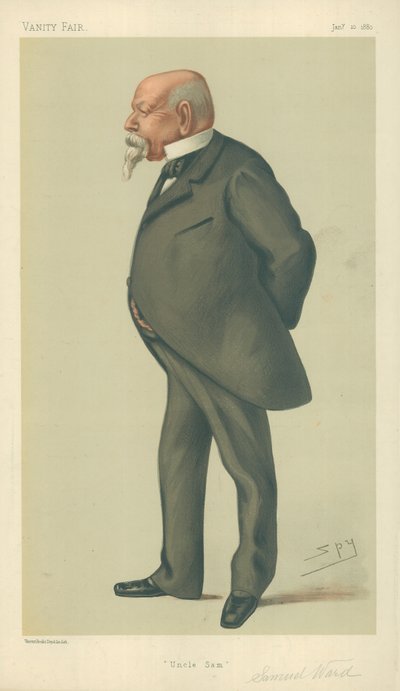 Mr Samuel Ward, Uncle Sam, 1880. január 10., Vanity Fair rajzfilm alkotó: Leslie Matthew Ward