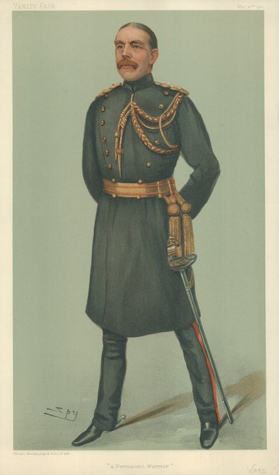 William Dudley Ward, Egy állandó harcos, 1901. május 30., Vanity Fair rajzfilm alkotó: Leslie Matthew Ward