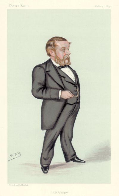 Richard Anthony Proctor angol csillagász, matematikus és népszerű tudományos író, 1883 alkotó: Leslie Matthew Ward