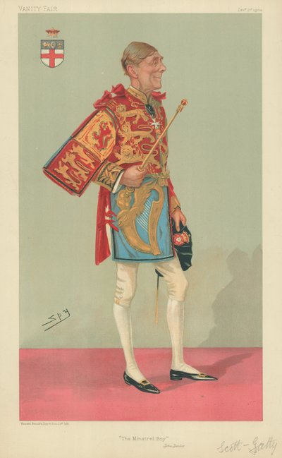 Sir Alfred Scott-Gatty, The Minstrel Boy, 1904. december 1., Vanity Fair rajzfilm alkotó: Leslie Matthew Ward