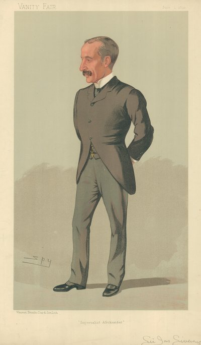Sir James Sivewright, Imperialista Afrikander, 1893. június 1., Vanity Fair rajzfilm alkotó: Leslie Matthew Ward