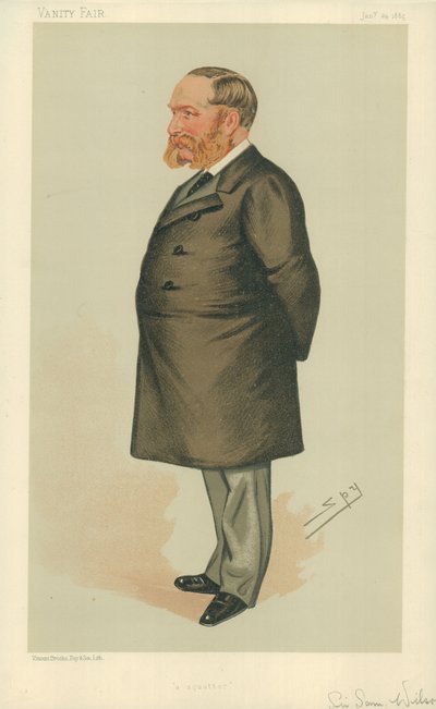 Sir Samuel Wilson, Egy squatter, 1885. január 24., Vanity Fair rajzfilm alkotó: Leslie Matthew Ward