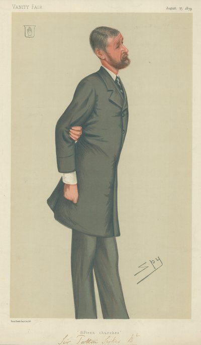Sir Tatton Sykes, Tizenöt templom, 1879. augusztus 23., Vanity Fair rajzfilm alkotó: Leslie Matthew Ward