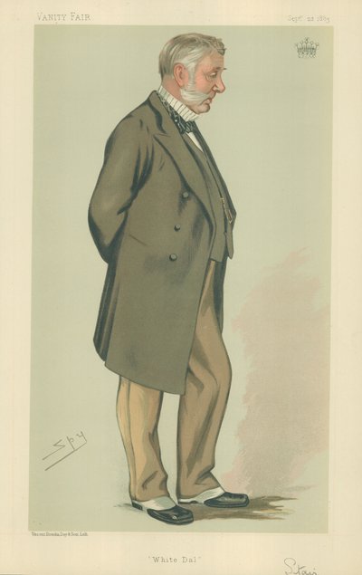 The Earl of Stair, White Dal, 1883. szeptember 22., Vanity Fair rajzfilm alkotó: Leslie Matthew Ward