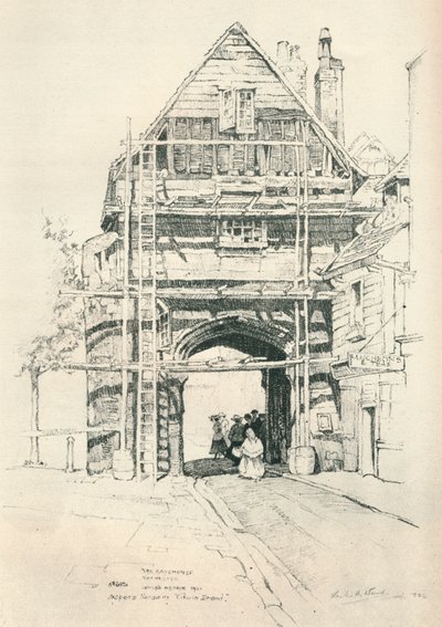 The Gatehouse Rochester, 1925 alkotó: Leslie Matthew Ward