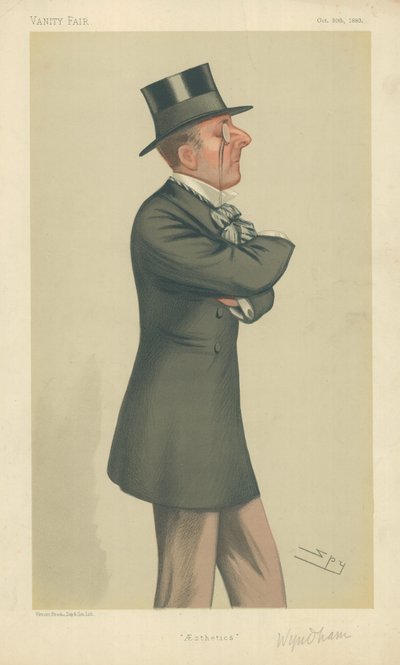 A Hon Percy Scawen Wyndham, Esztétika, 1880. október 30., Vanity Fair rajzfilm alkotó: Leslie Matthew Ward