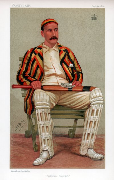 Yorkshire-i krikett, 1892 alkotó: Leslie Matthew Ward
