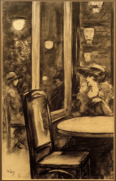 A Café Bauerben alkotó: Lesser Ury