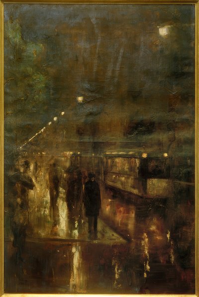 Éjszakai Berlin (Nollendorfplatz) alkotó: Lesser Ury
