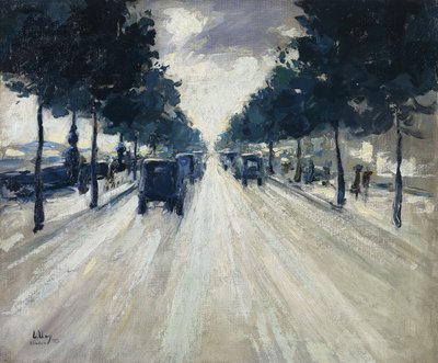 The Embankment, London, 1926 alkotó: Lesser Ury