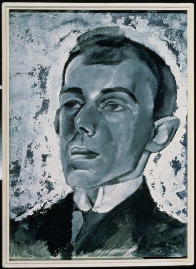 Ossip Mandelstam költő (1891-1938) portréja (guache papíron) alkotó: Lev Aleksandrovitc Bruni
